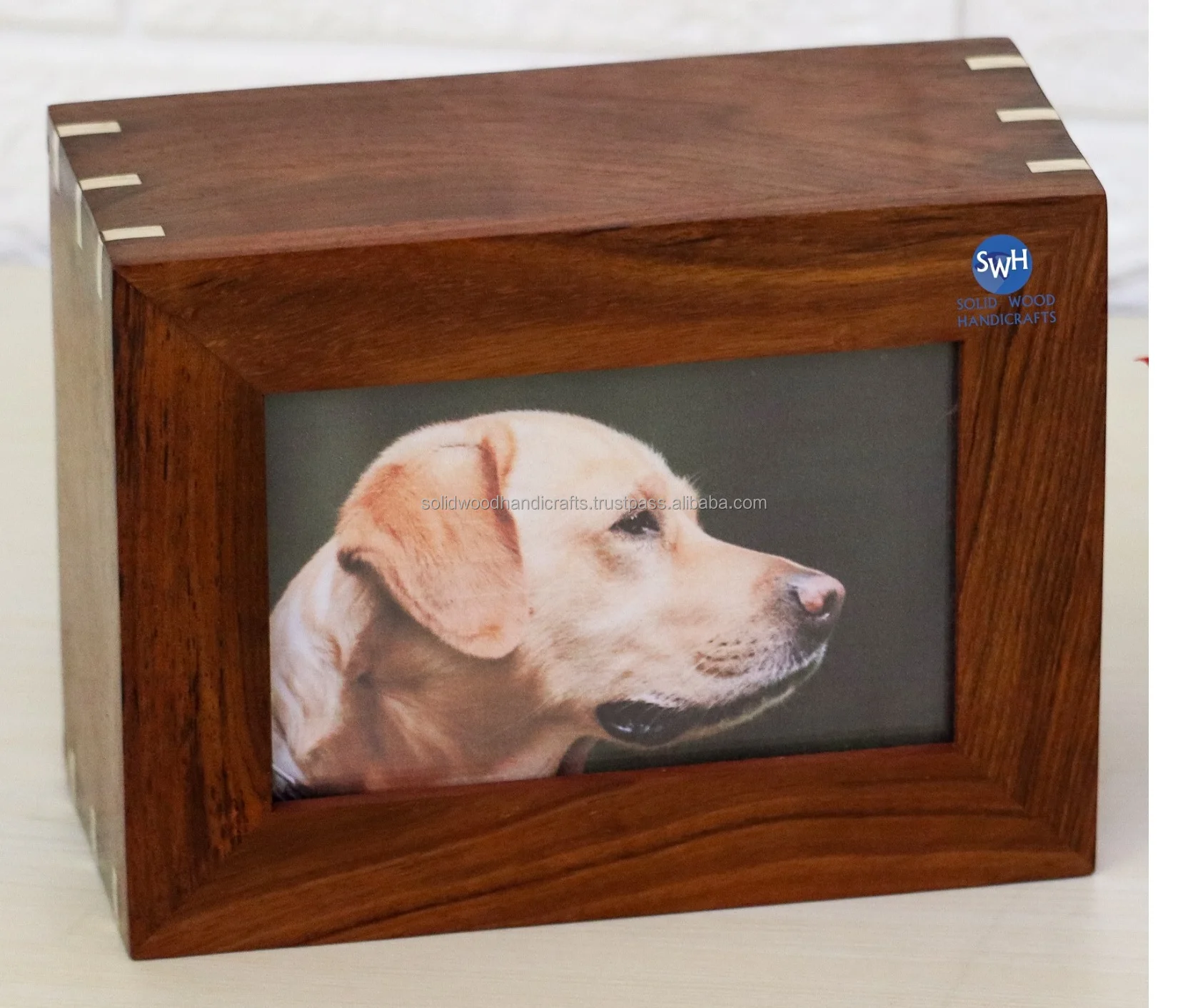 Wood Cremation Dog Urns Wooden Urn Box For Pet Ashes Decorative Urns