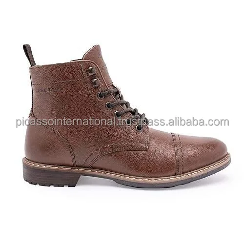 Wholesale Quantity Supplier of Superior Quality Men's Daily and Casual Wear Genuine Leather Shoes Classic Design Hiking Boots