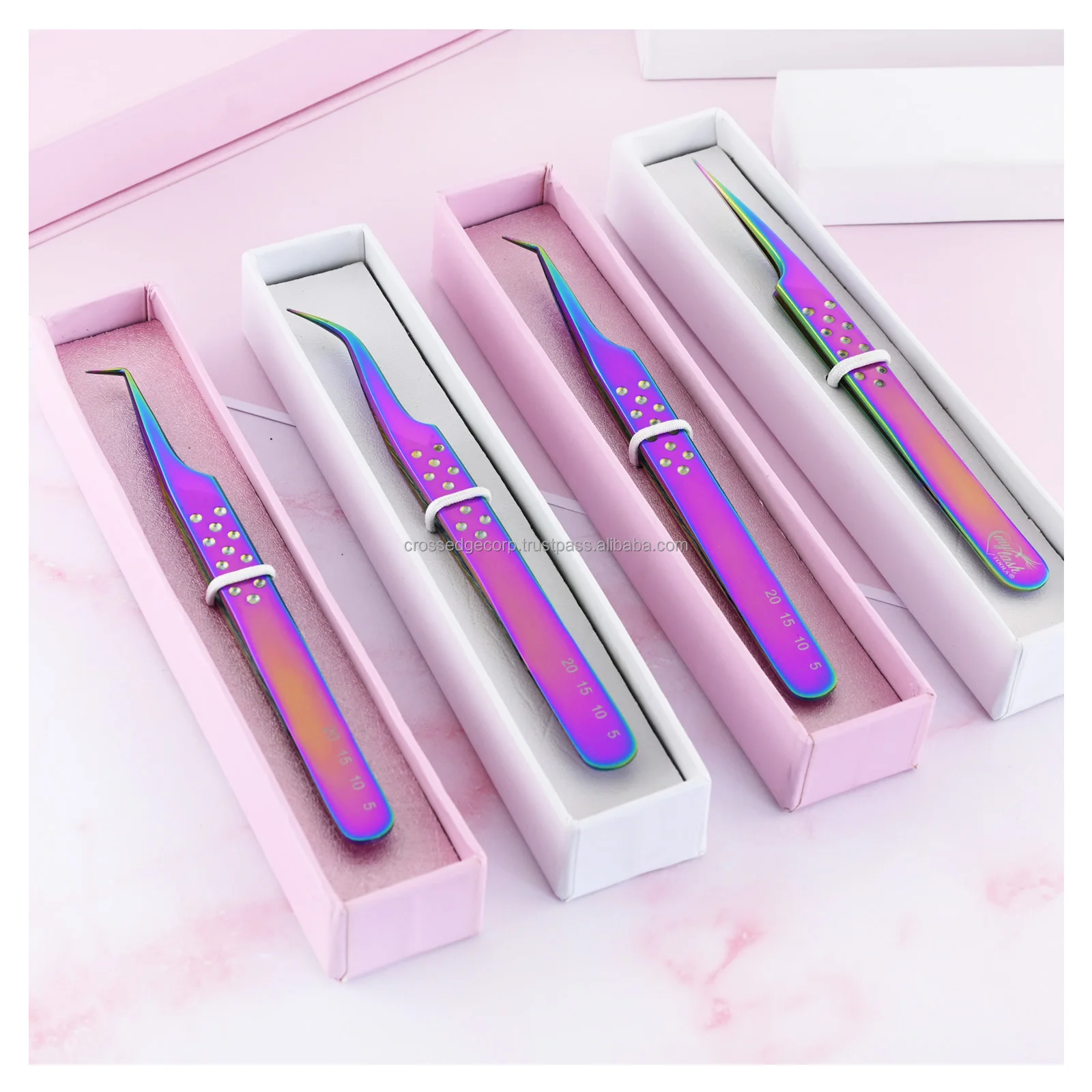 Professional Eyelash Extension Tweezers Best Fiber Tips For Perfect