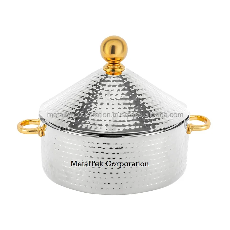 2l Capacity Luxury Food Serving Insulated Hot Pot High Quality Stainless Steel Food Warmer