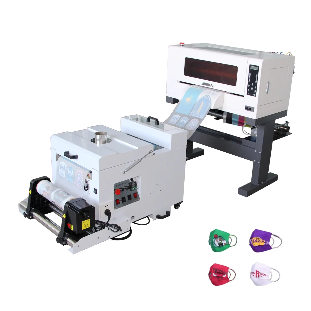 30cm A3 Size Dtf Printer Roll to Roll Mini Dtf Machine CMYKW with 3 Pcs Printer Heads