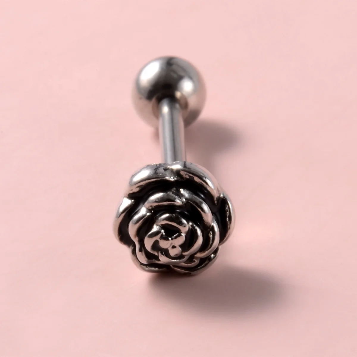DMNQ 8 Pièces Piercing Langue Métal Doré - Barres 12/14/16/18 Mm Acier Chirurgical
