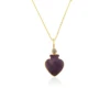 4. Lepidolite with White CZ