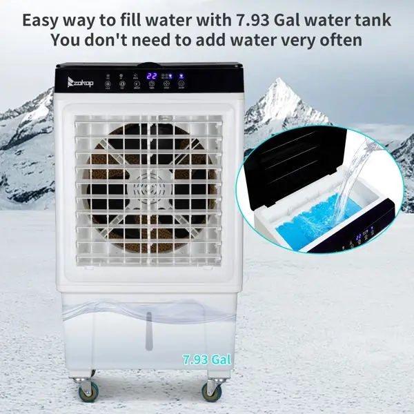 Evaporative Air Cooler, 3-in-1, Portable, 2353, CFM - detail 10