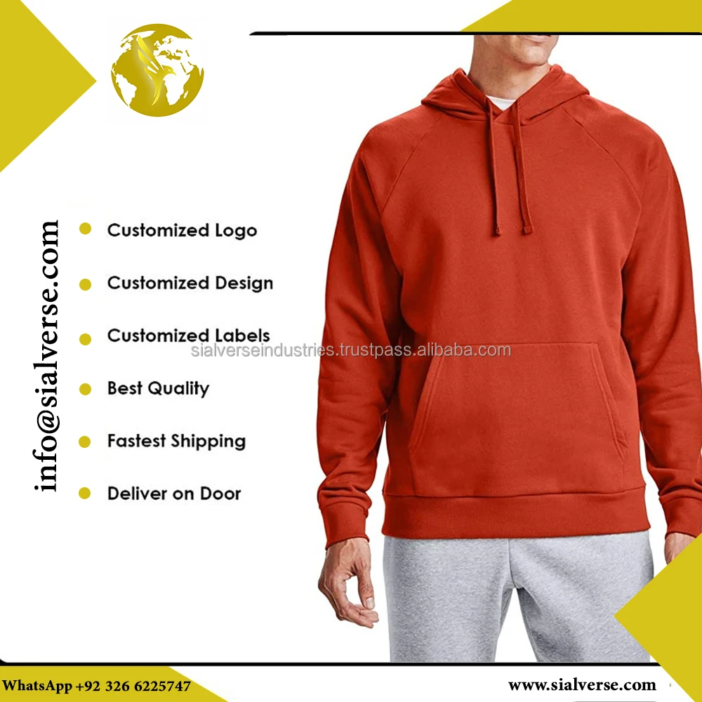 High Quality Terry Hoodies Custom 100 Cotton Men's Hoodie 2023 Whole