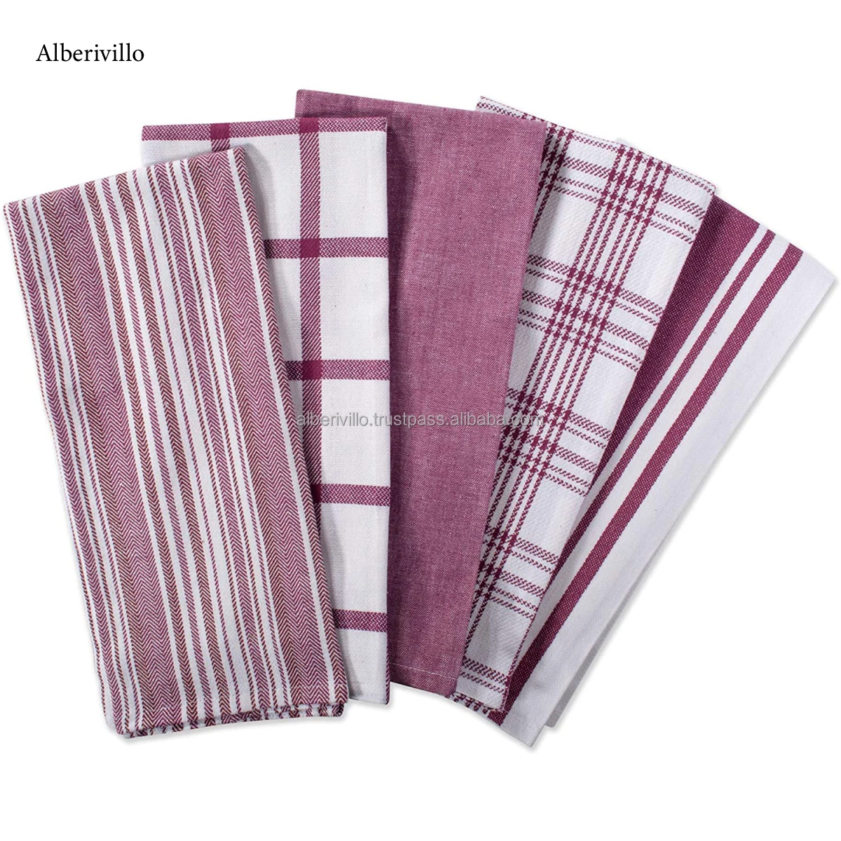 Printed Cotton Kitchen Towel Kitchen Dish Cloth Hand Towel Hanging