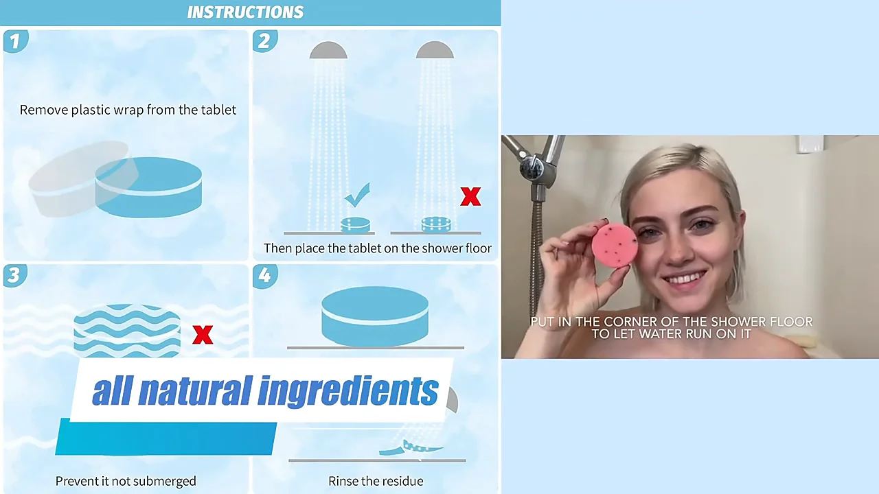 Viral Videos & Demos On this shower steamer tablets are really