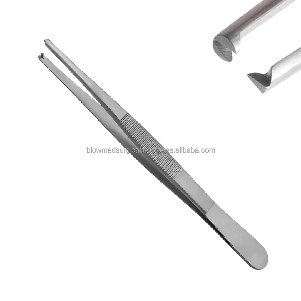 Medspo Semkin Dressing Tissue Tweezers, Stainless Steel Oral Cavity Surgical Forceps