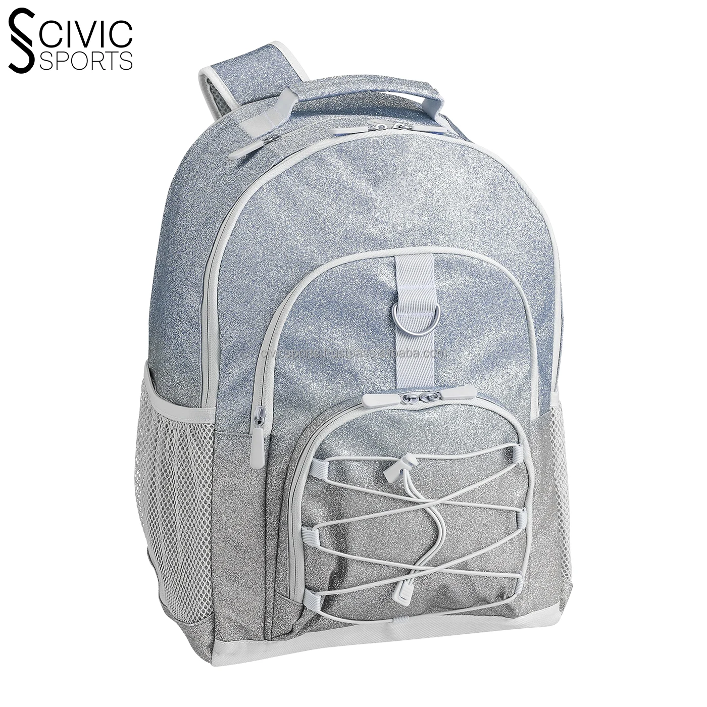 Creative Glitter Book Backpack Set for Boys Cheerleading Shiny 