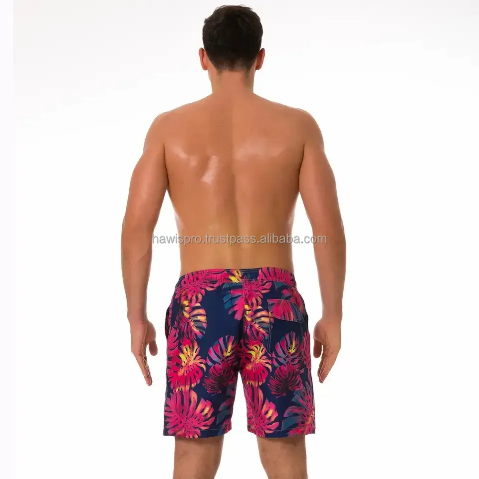 Men's Polyester Shorts Summer Quick Drying Male Swim Shorts With Liner Trunks Plus Size Shorts For Men Boardshorts503_voghion.com