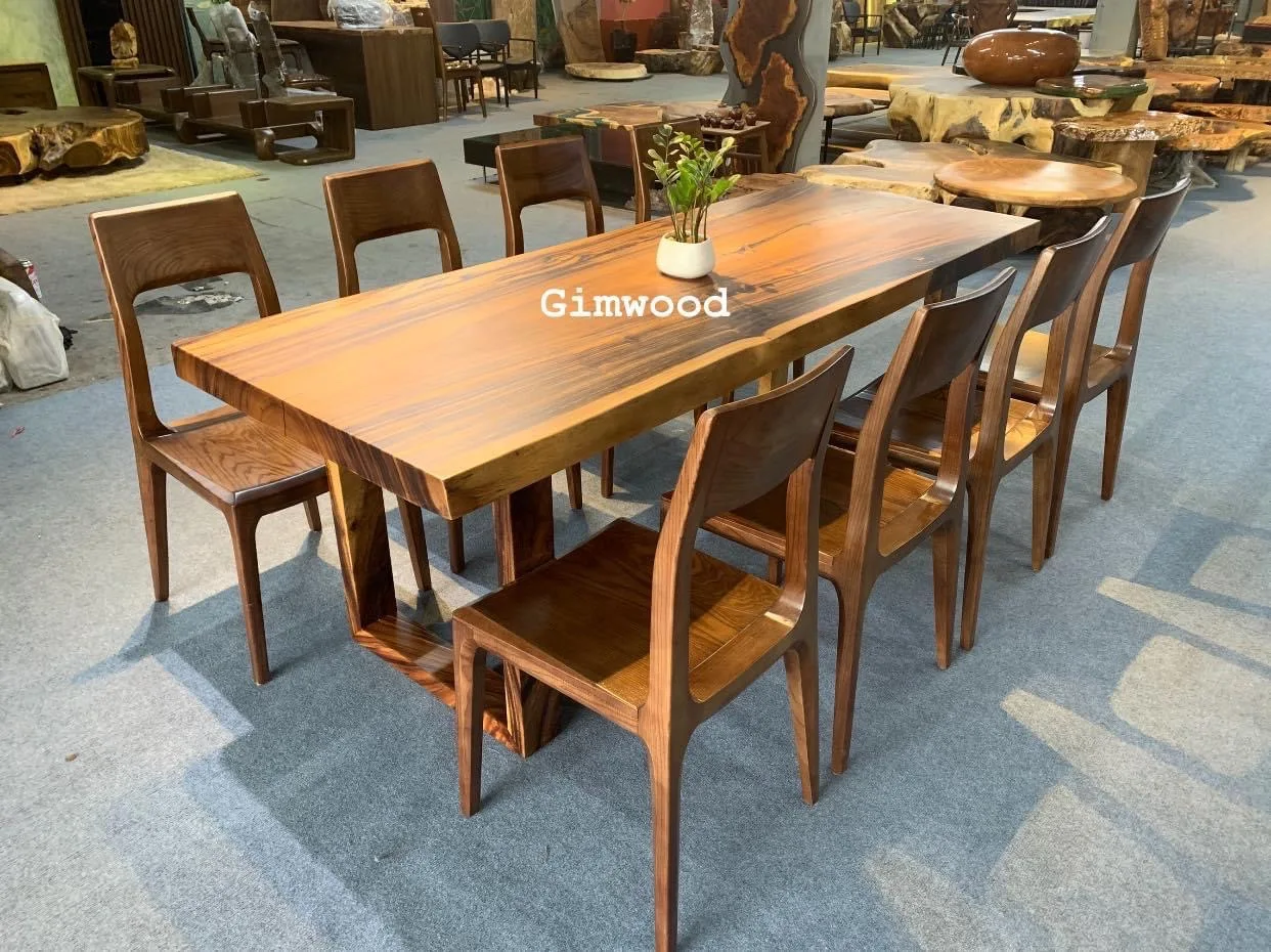 100% столешник из массива дерева/орех живого ореха/Саман/Кхая изготовленный на вьетнамской фабрике WHATSAPP + 84