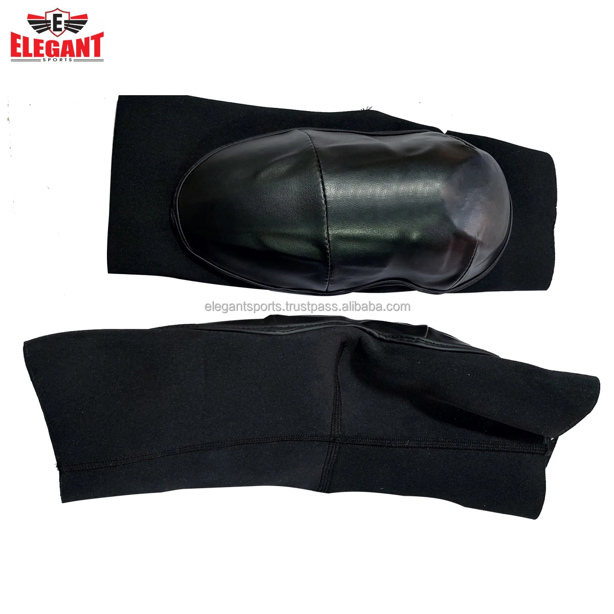 Leather Knee Pad Elbow Pad Leather Boxing Mma Training Sparring Knee