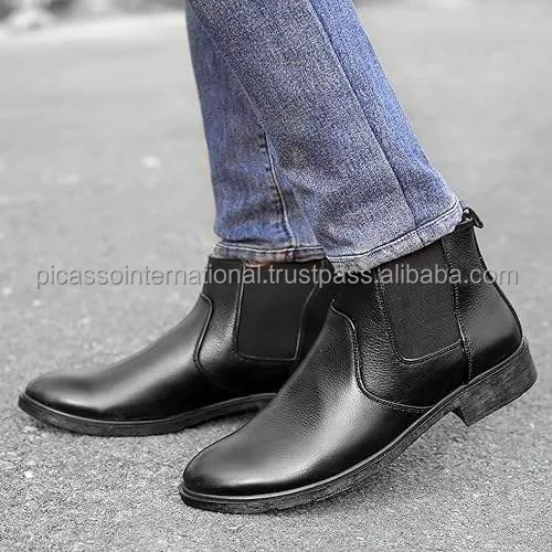 Trusted Exporter Supplies Men's Casual Wear Excellent Quality Cow Hide Genuine Leather Boots Stylish Look Soft Oxford Wholesale