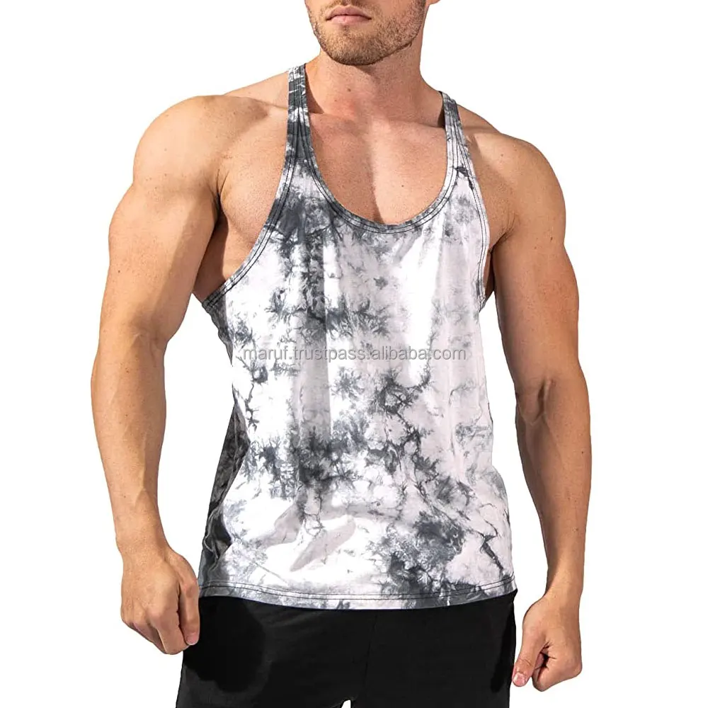 White Color Men Fitness Tank Top Oem Summer High Quality Men's Cotton