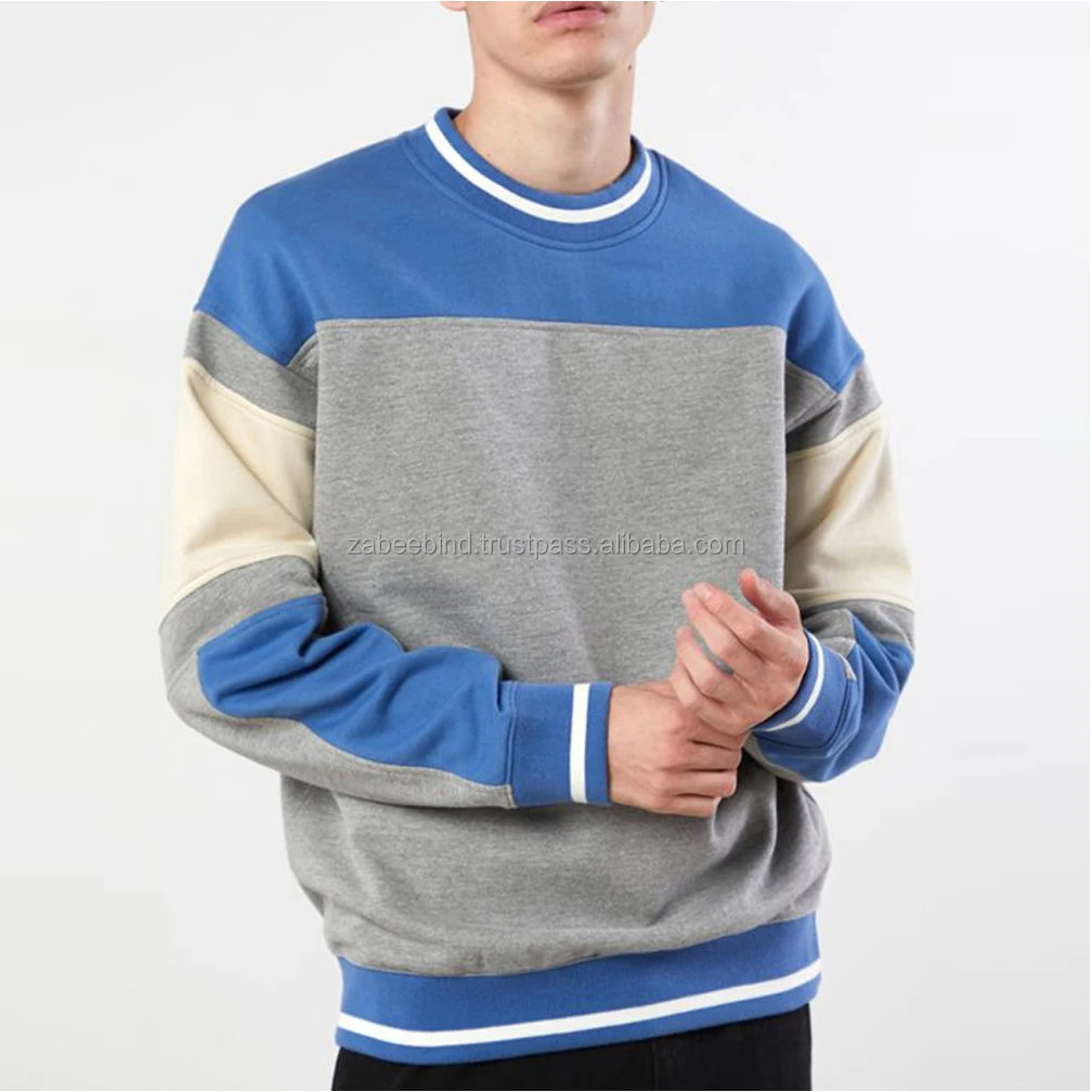 Sudadera De Manga Larga Con Cuello Redondo Para Hombre,Remaches Acanalados  De Color,A Precio Barato,Venta Al Por Mayor - Buy Sudadera De Cuello  Redondo Los Hombres,Sudadera Para Hombres,Hombre Francés Terry Sudadera  Product on