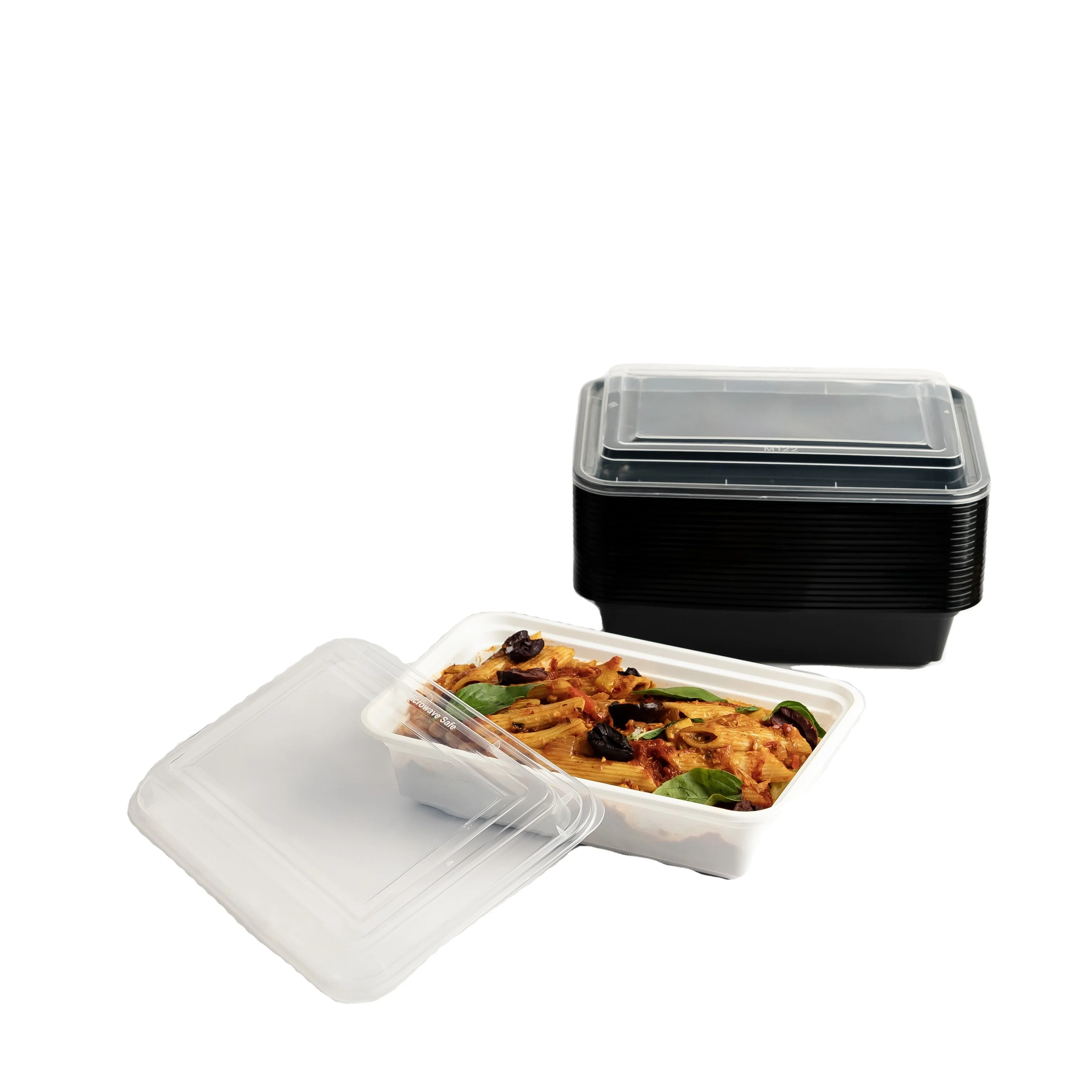 100% Premium Quality Custom Container Small Clear Plastic Disposable PS PET Box for Lunch