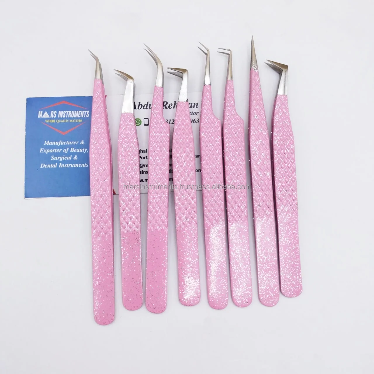 Best Fiber Tips Professional Solid Eyelash Extension Tweezers For Make