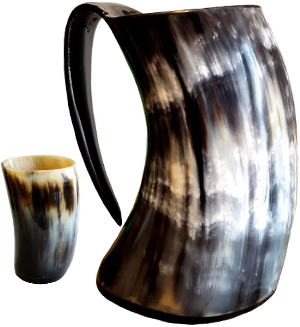 Source Genuine Viking Drinking Horn Mug Medieval Beer Tankard 20