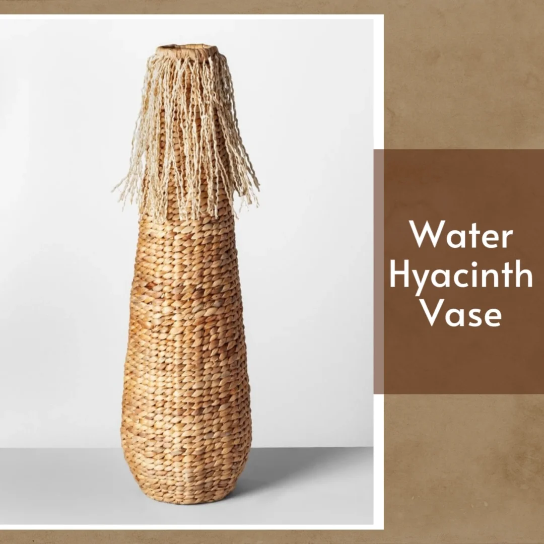 Water Hyacinth Flower Vase For Home Decor Modern Vintage Style Natural ...