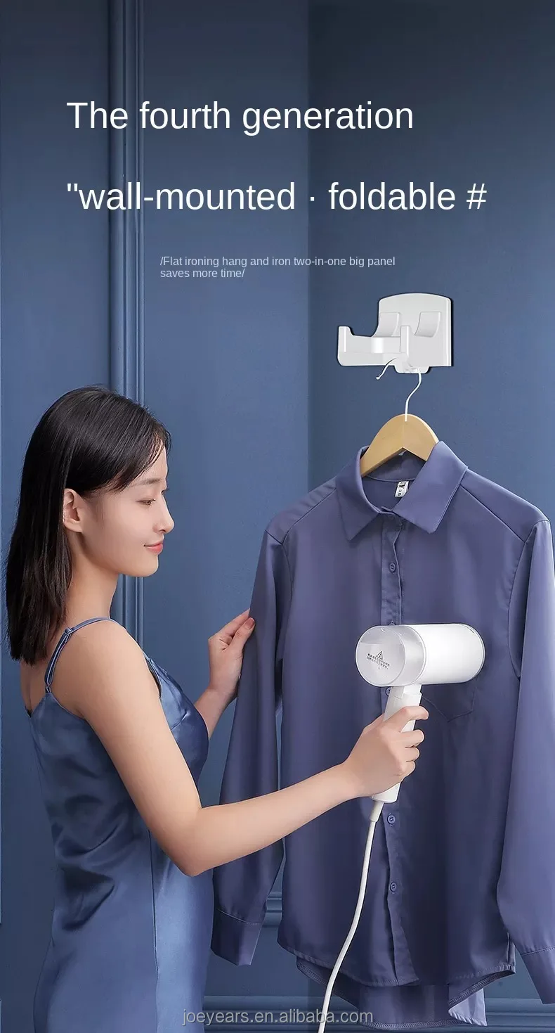 1200w Foldable Handheld Garment Steamer Electric Wired Wallmounted Clothes Steamer 200ml