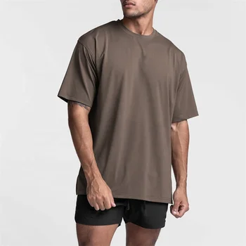 Pakistani manufacturer low price custom logo man clothes short sleeves oversize crew neck t-shirt for men