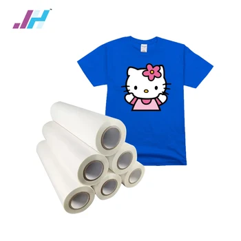 Matt Glossy Two-Sided Heating Transfer Printing Hot And Cold Peel Off PET DTF Film Roll 30 60 cms 100 Meter