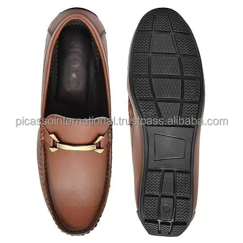 High Quality Best Selling Stylish Look Men's Smart Casual Wear Genuine Leather Loafers Shoes from Indian Manufacturer