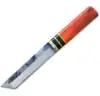Amber Crimson Orange with Black & Gold Yellow Stripe