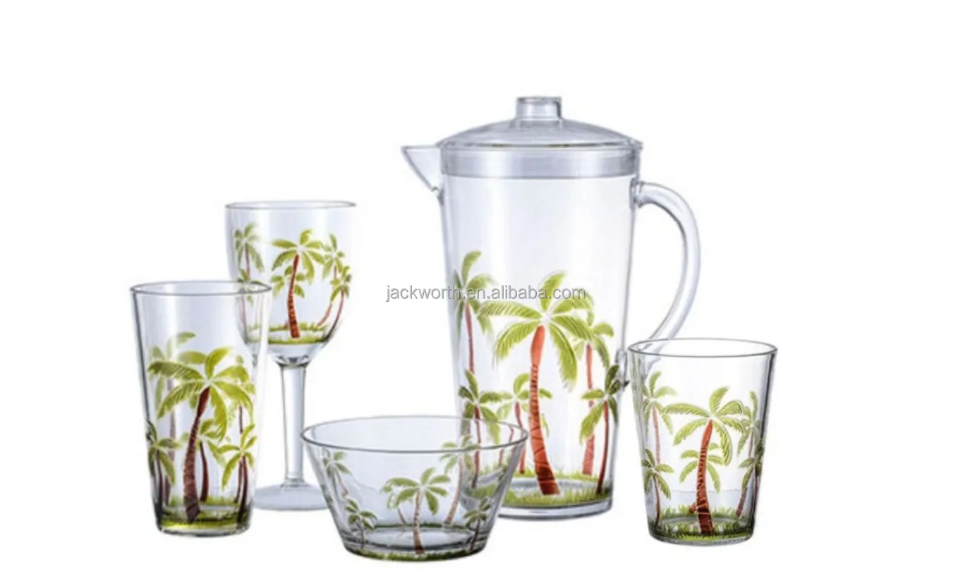 Unbreakable Palm Tree Drinking Glass Cup Tumbler Buy Taiwan Made Palm