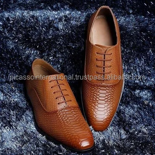 Men's Top Selling Full Grain Genuine Antique Italian Leather Shoes Casual Office Party Wear Indian Manufacturer Oxford Outsole