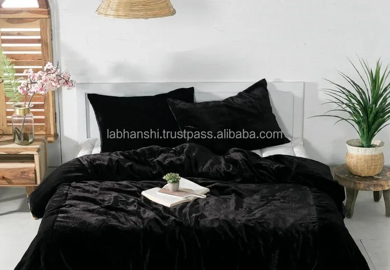 Royal Black Indian Quilt Cover Uo Bedding Bedcover Burgundy Duvet