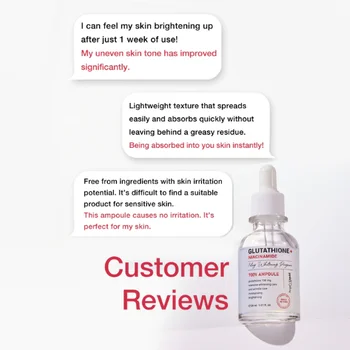 angel's liquid glutathione niacinamide review Collagen Korean Face Skincare Set Essence Ampoule Cream Brightening Whitening Skin سيروم أبيب Size:1.7oz BESTVITE L-Glutathione 250mg (60