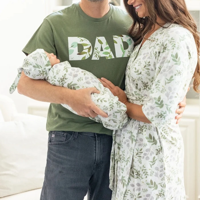 New Sale Matching Baby Swaddle Blanket Maternity Robe For Photo Shoot