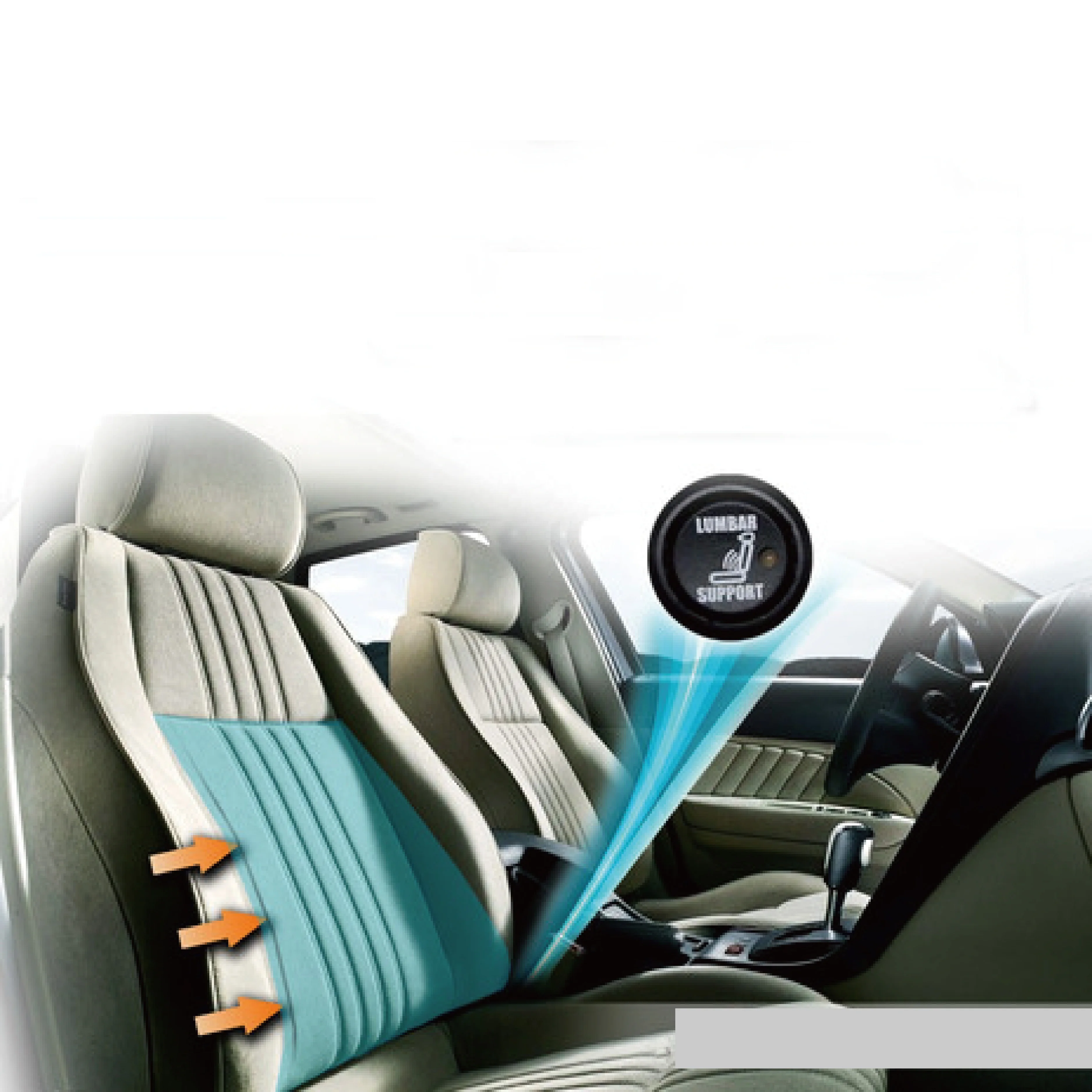 Pump Air Lumbar Support Air Pressure Lumbar/waist Support