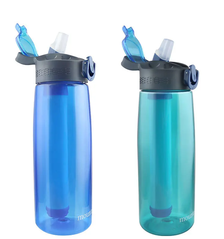 BORGE Water Purifier Water Kettle With Filter Outdoor Camping Sports Survival Emergency Supplies Water Filter Filtration System Bottle