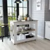 White / Light Oak Color