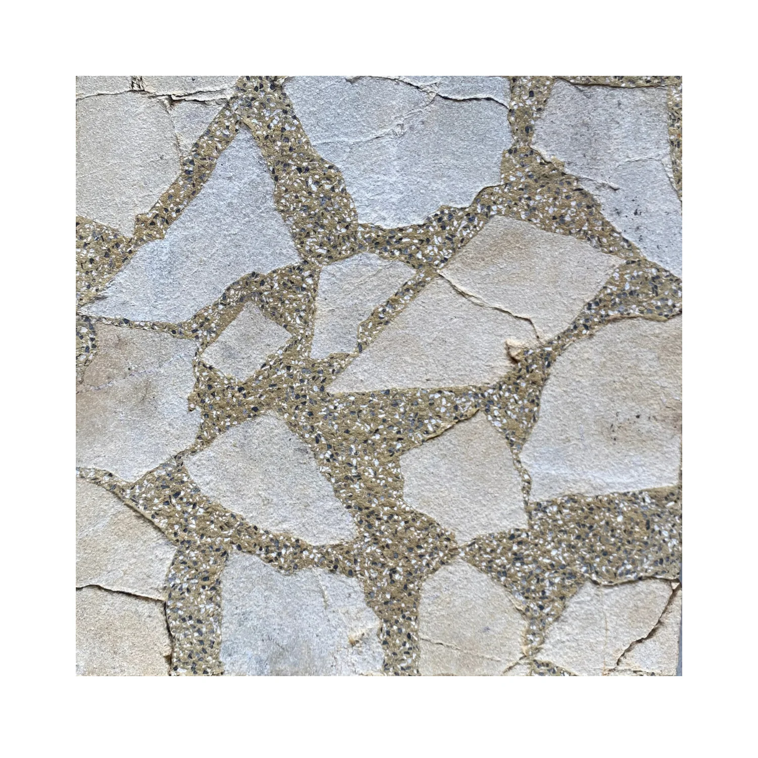 Cement Terrazzo Tiles Colorful with Red, White, Grey, Yellow for Outdoor Floor for Homestay Projects Outside Areas