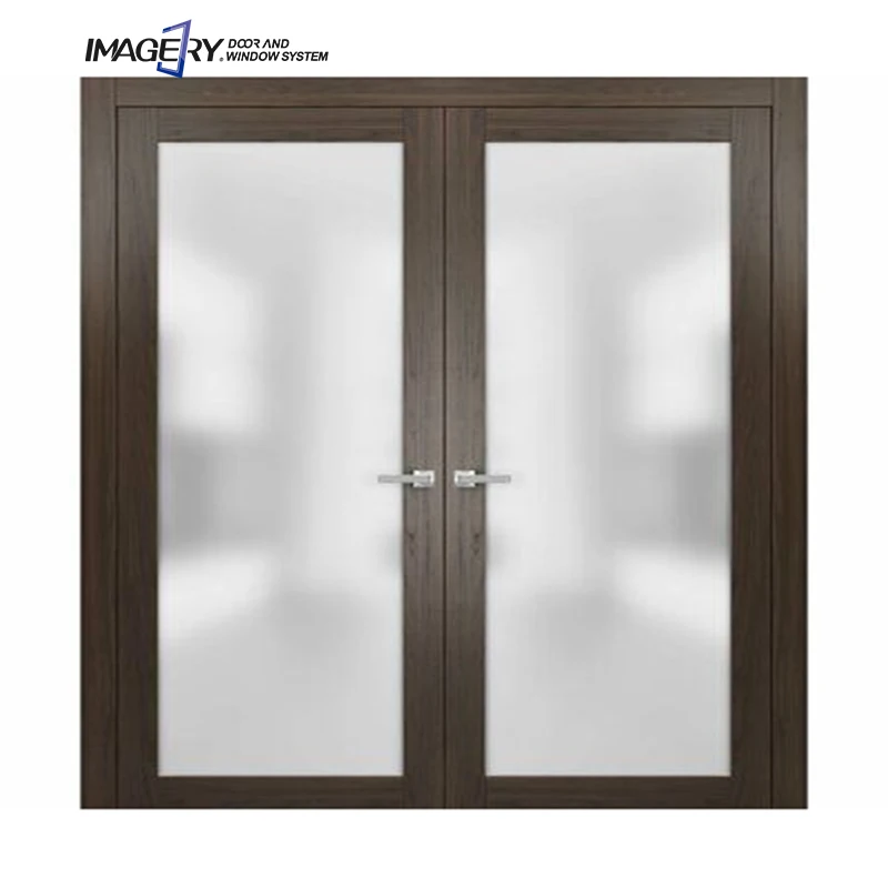 Imagery Customized Cheap Modern Style Exterior Aluminum Double Swing French Casement Doors for Home