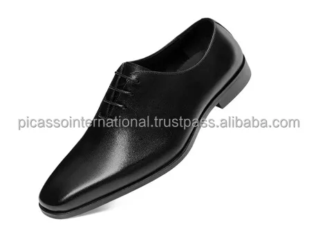 Superior Quality Custom Logo Formal Dress Shoes for Men Genuine Leather Party Wear with EVA Insole Direct Export from India