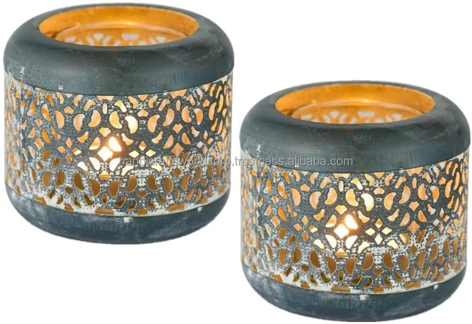 Metal Candle Cups With Round Flat Base Tealight Candle Holder Cups Fit