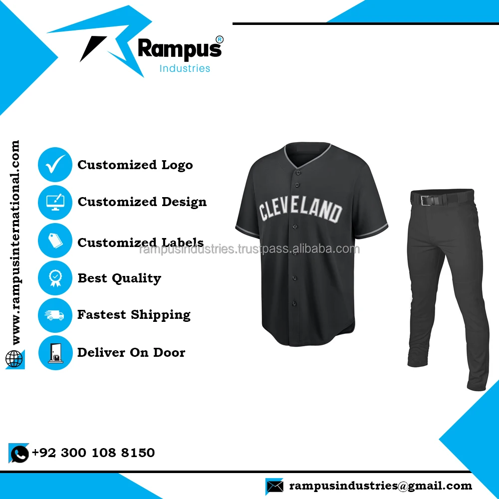 Sportswear Best Selling New Design Slim Fit Men Baseball Uniform