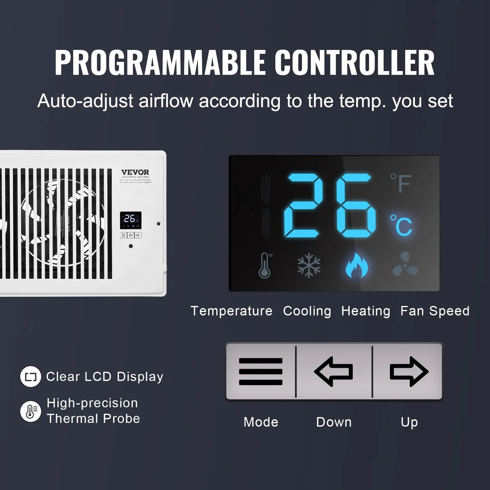 Smart Booster Fan, Wall, 25W - detail 8