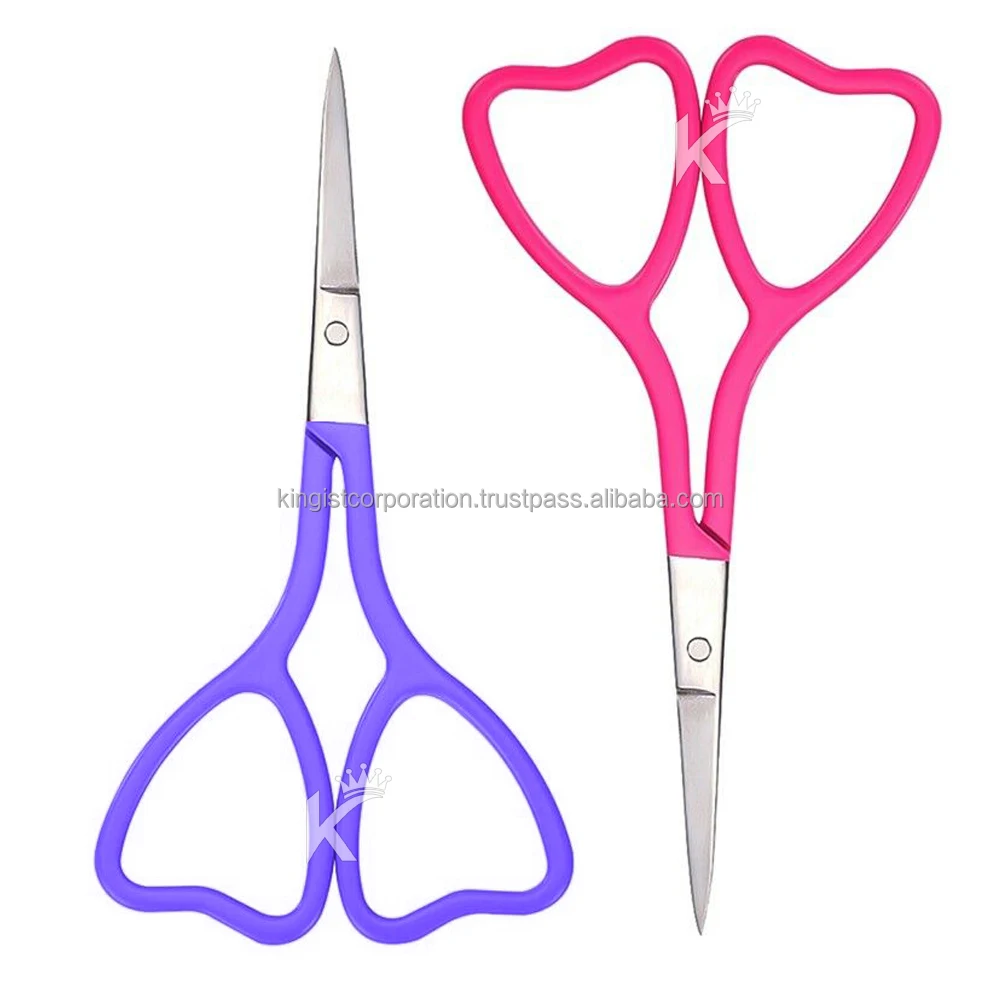 Heart Shape Multi Purpose Scissors in Beautiful Colors Private Label Stainless Embroidery Scissors for Professional Use