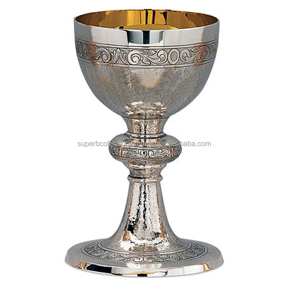 Vintage And Engraved Brass Chalice Goblet For Church Used Buy Vintage