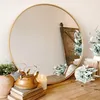 Gold Frame With Clear Silver Reflective Mirror