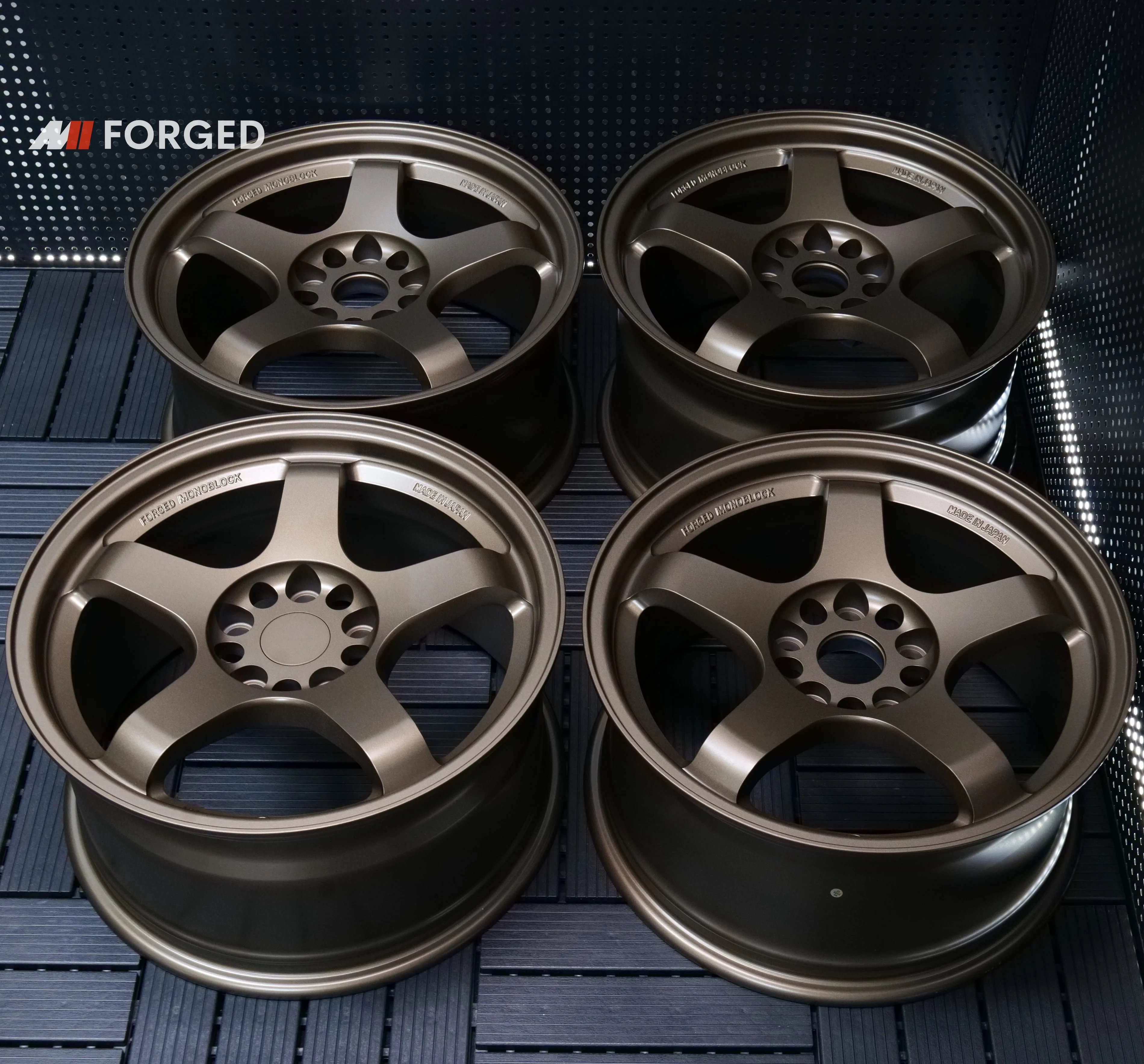 MN Forged Nismo LMGT4 Bronze Wheels for Nissan Skyline R33 R34 GTR