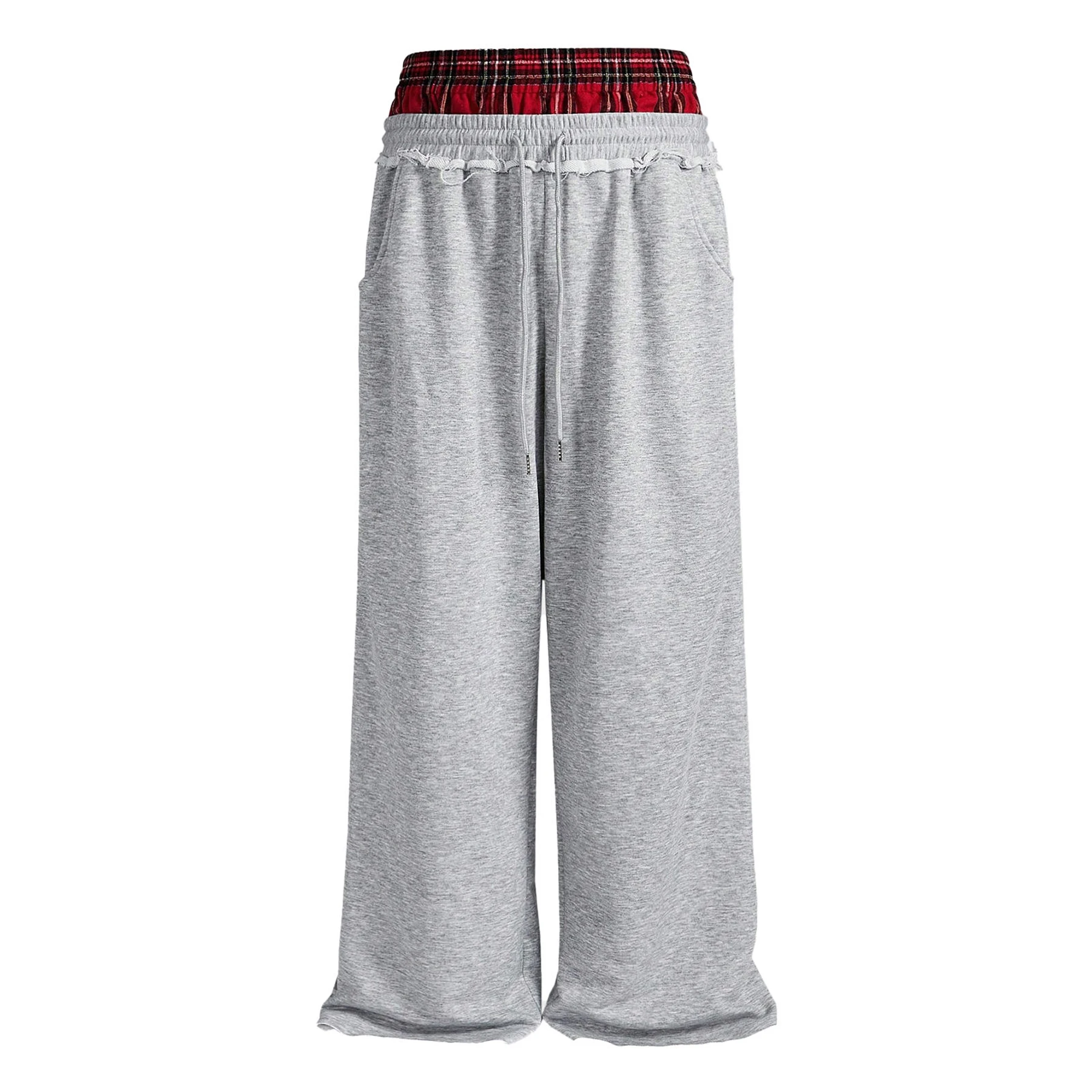 Glory Custom Layered Waist Wide Leg Sweatpants Women Cotton Casual Loose Fit Lounge Trousers Bulk Wholesale OEM