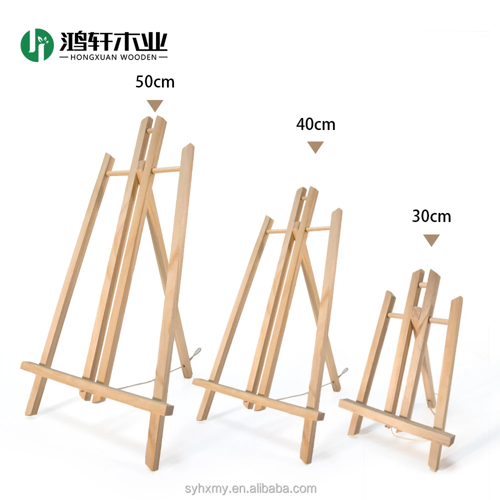Multifunctional Easels 30/40/50cm Desktop Easel Wooden Art Easel
