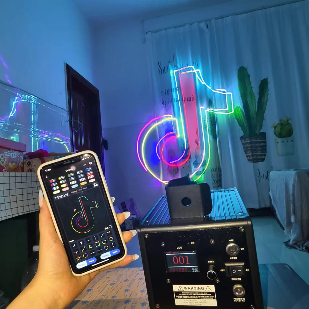 Mini RGB 5W Wireless LED Laser Projector for Mobile