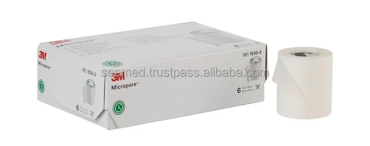 Latex Free Non Sterile Medical Consumables 3M Micropore Surgical Adhesive Paper Tape 2 Inch at Wholesale Price